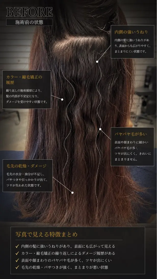 セミロング 縮毛矯正 縮毛矯正 トリートメント 武蔵小杉/縮毛矯正 髪質改善/大森勝馬のヘアスタイル