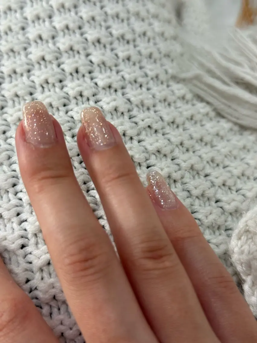 ネイル 氷ネイル・うるうるネイル キラキラネイル シンプルネイル nua. natsumiのネイルデザイン