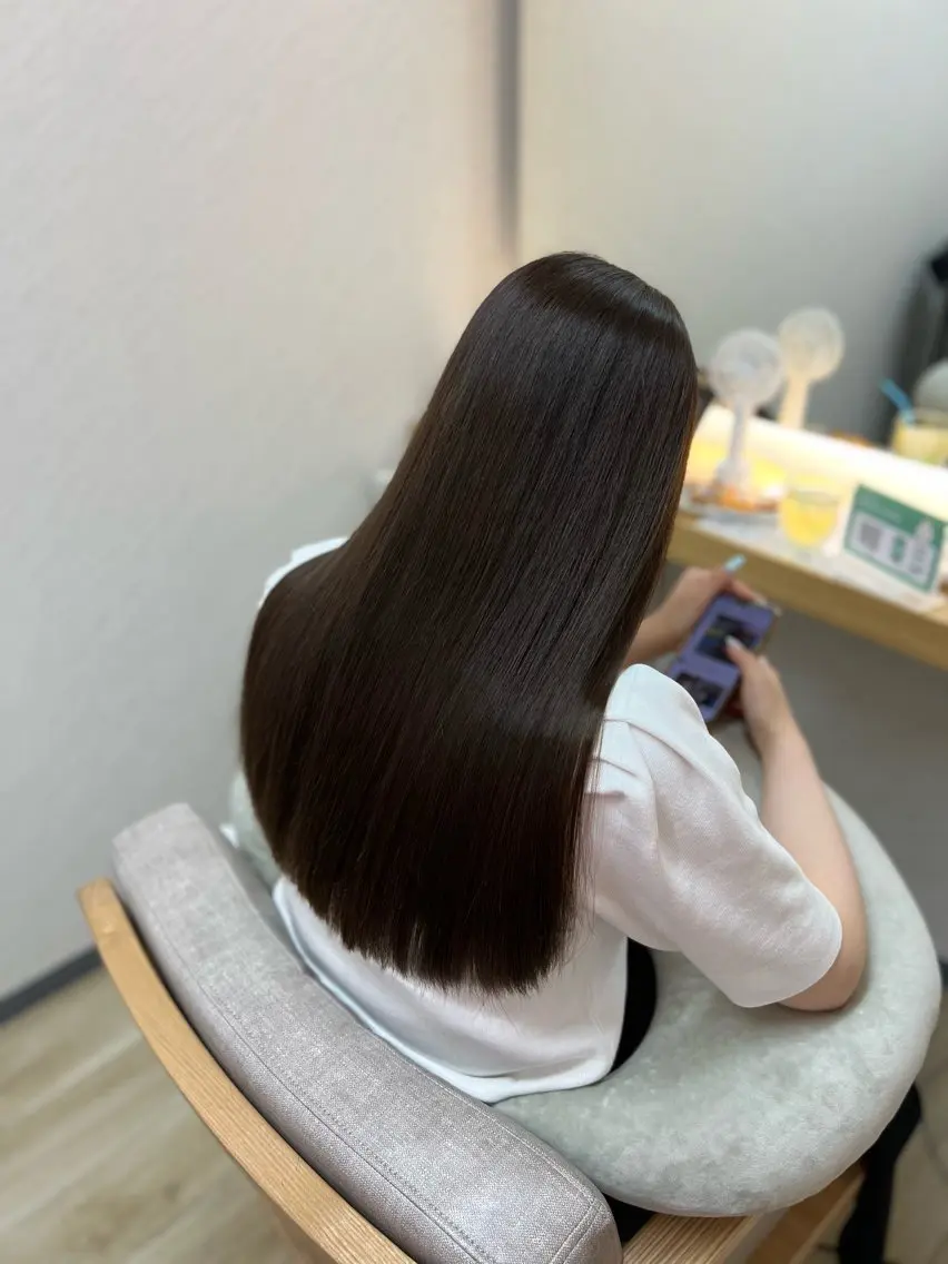 ロング 縮毛矯正 ECLART 横浜　井口聖也のヘアスタイル