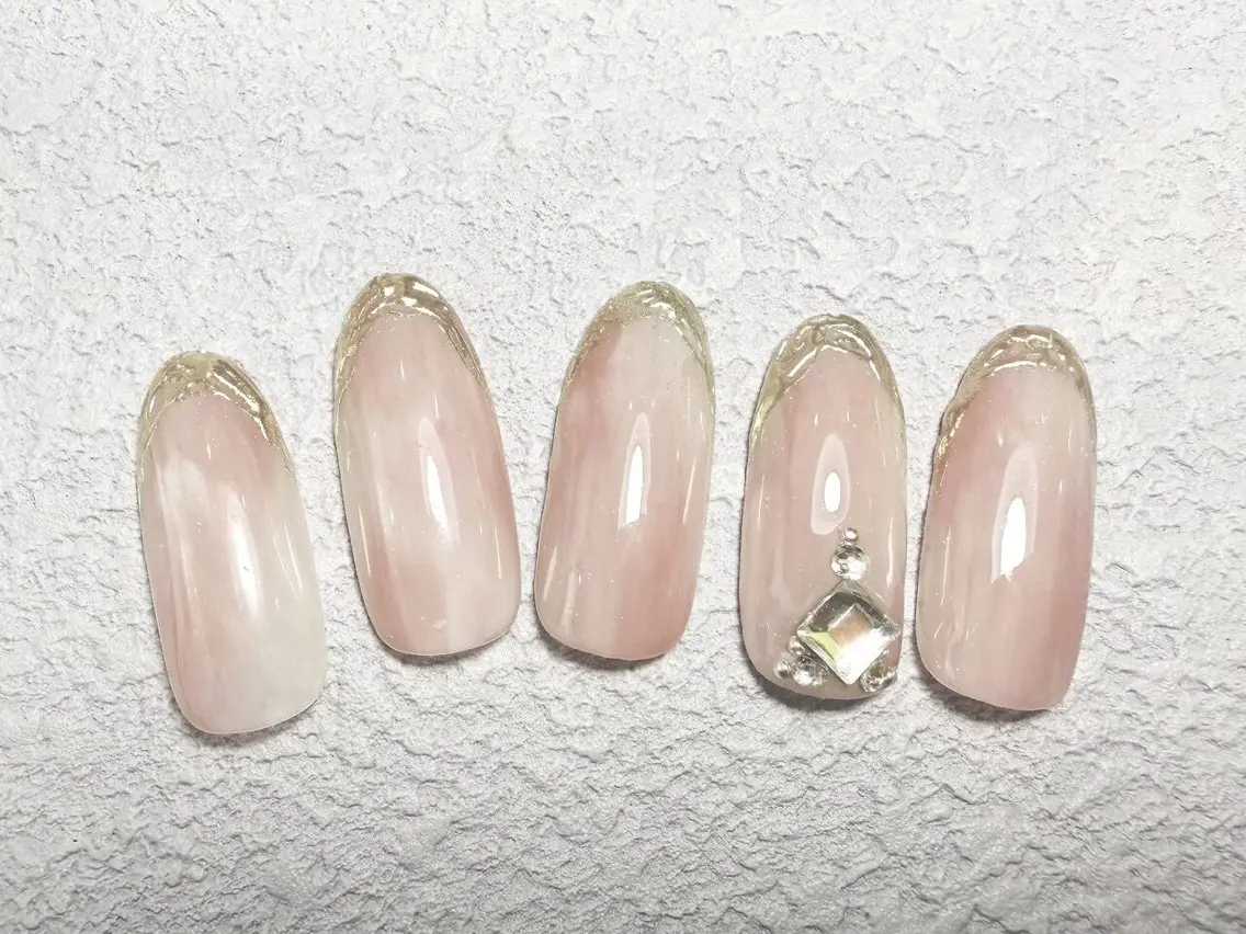 上品Mao Nail . *定額B.【ご新規様オフ無料】/パラジェル、フィルイン/オフィス シンプルネイルの写真