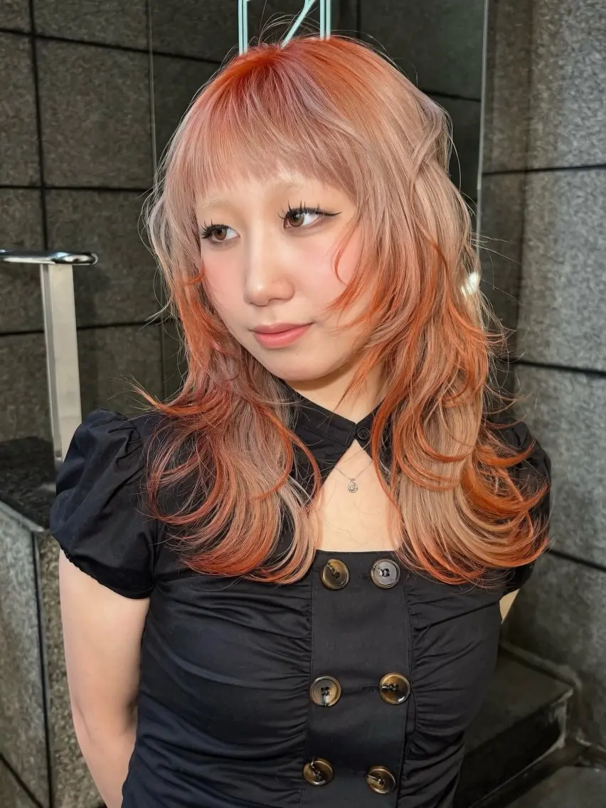ミディアム カラー ヘアカラー ハイトーン/デザイン 🥣KYOKAのヘアスタイル