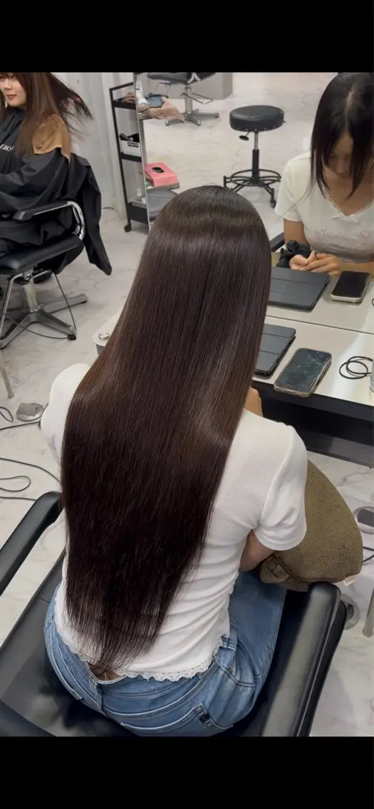 ロング ヘアカラー トリートメント RAF Lino／韓国ヘアのヘアスタイル