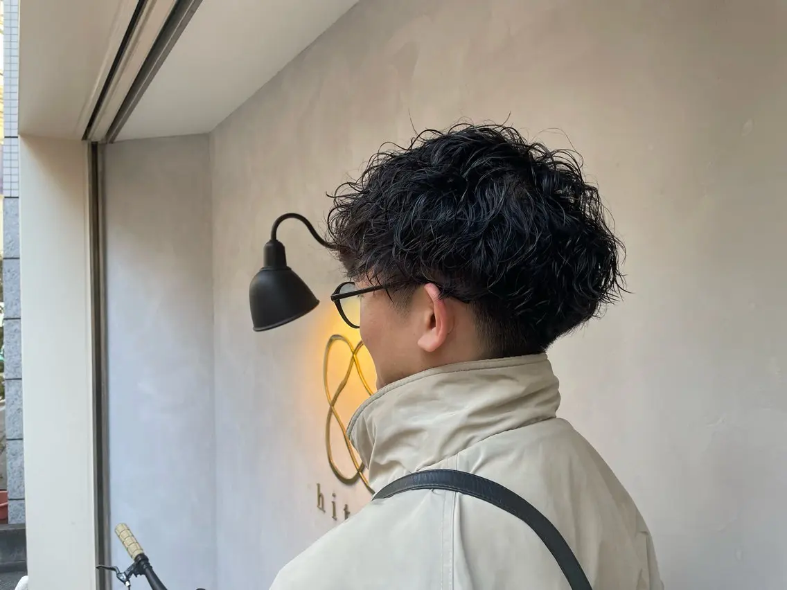 ショート メンズ 波巻きパーマ カット パーマ 畠山 渚のヘアスタイル