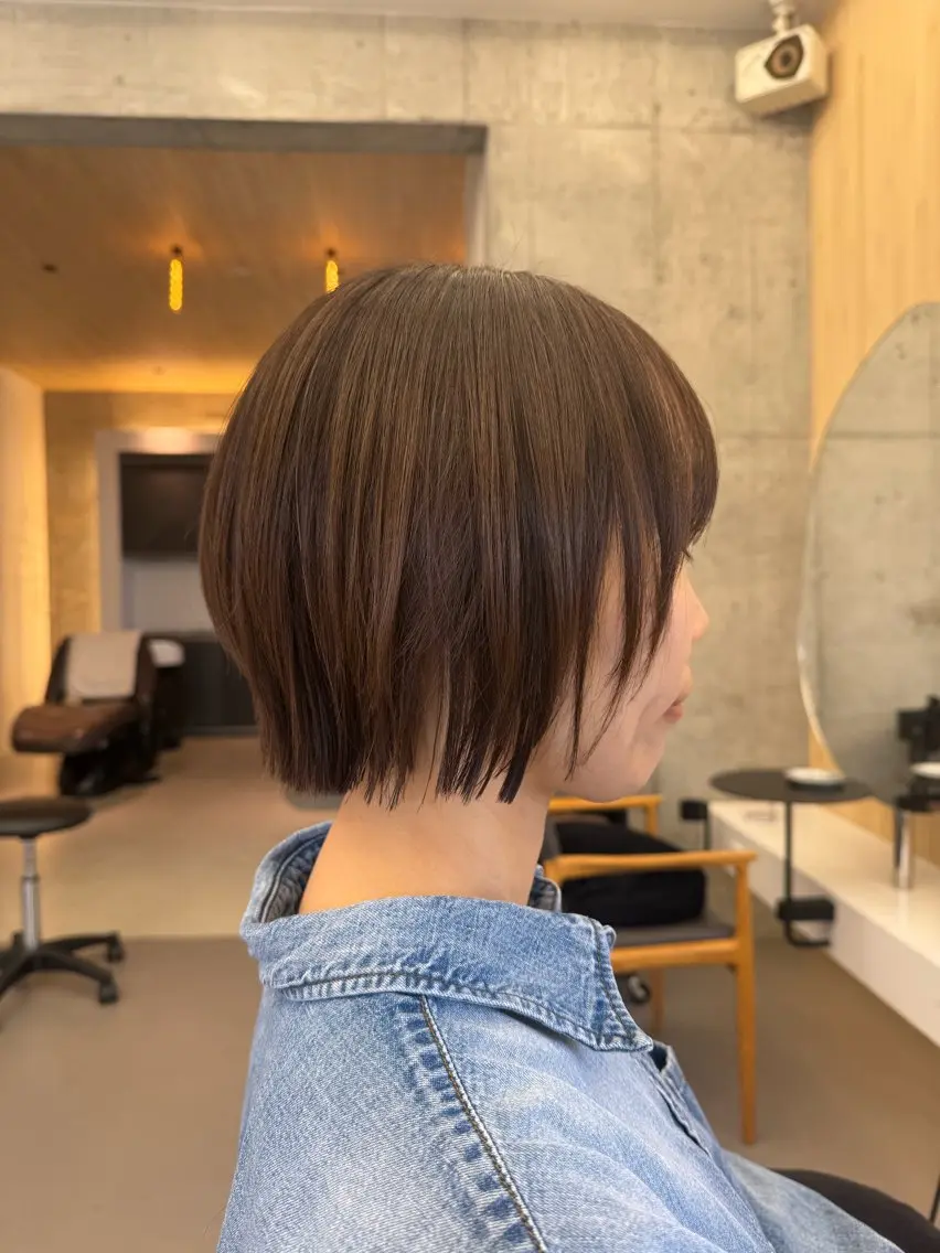 ショート カラー ボブレイヤー ボブ レイヤーカット カット ヘアカラー トリートメント 【髪質改善】 kasumi🌷🌷のヘアスタイル