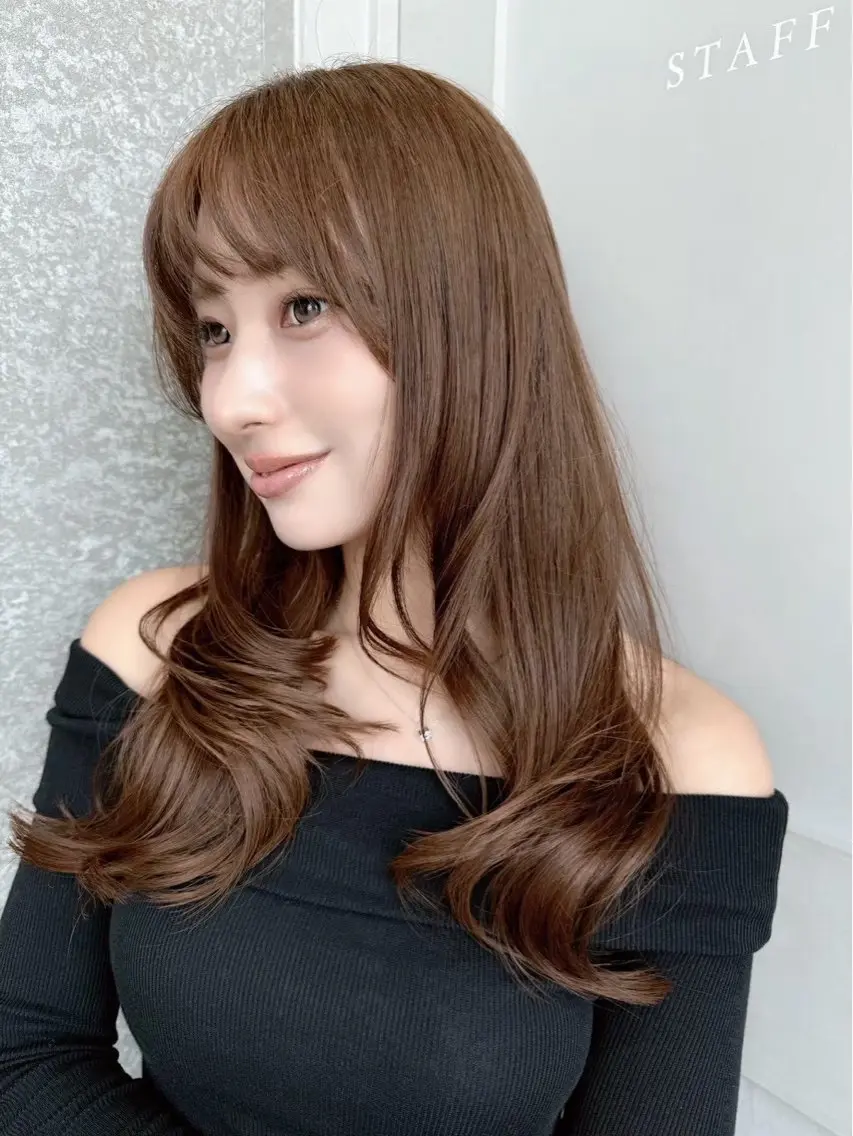ロング カラー ヘアアレンジ ⭐️巻ける縮毛矯正/ レイヤー to-kiのヘアスタイル