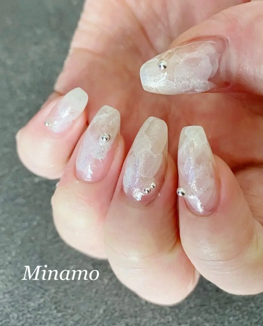 ネイル ハンドネイル Minamo 🩵のネイルデザイン