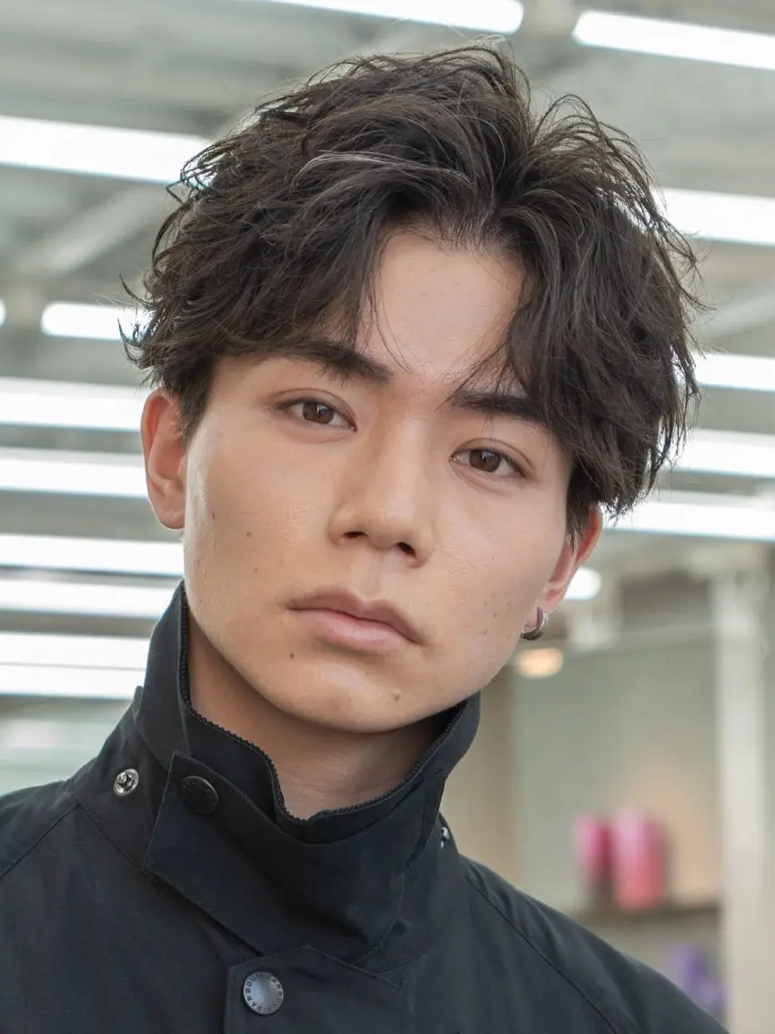 パーマ カット パーマ 岩下 凰雅のヘアスタイル