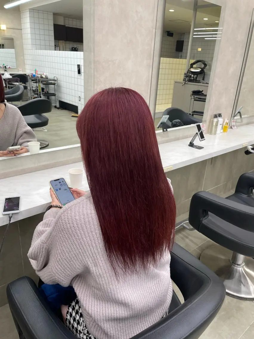 ロング カラー ヘアアレンジ ヘアカラー トリートメント ヘアセット 💗横浜美容室 💗HARUNAのヘアスタイル