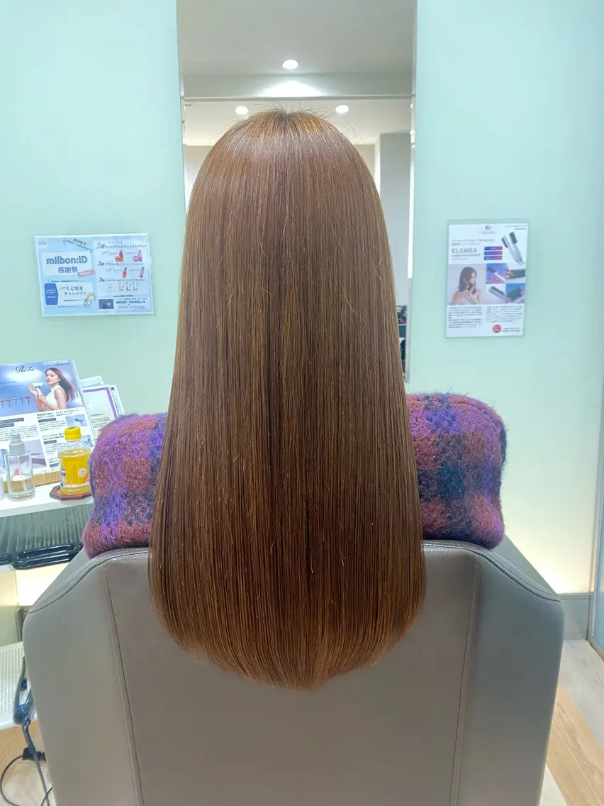 ロング カラー ブリーチ ブリーチなしカラー カラー/カットモデル 東 ゆきののヘアスタイル
