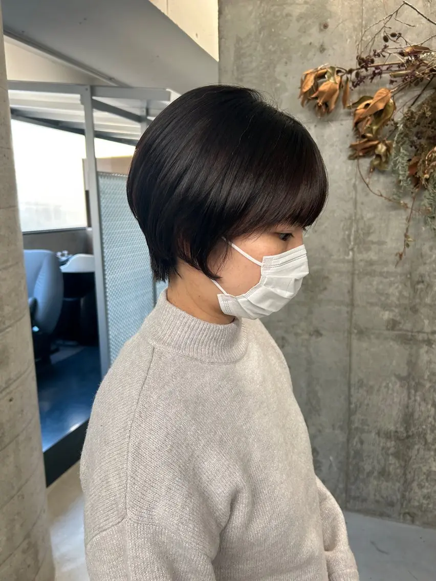 ショート ショートヘア 🌟デザインカラー 久保悠那のヘアスタイル