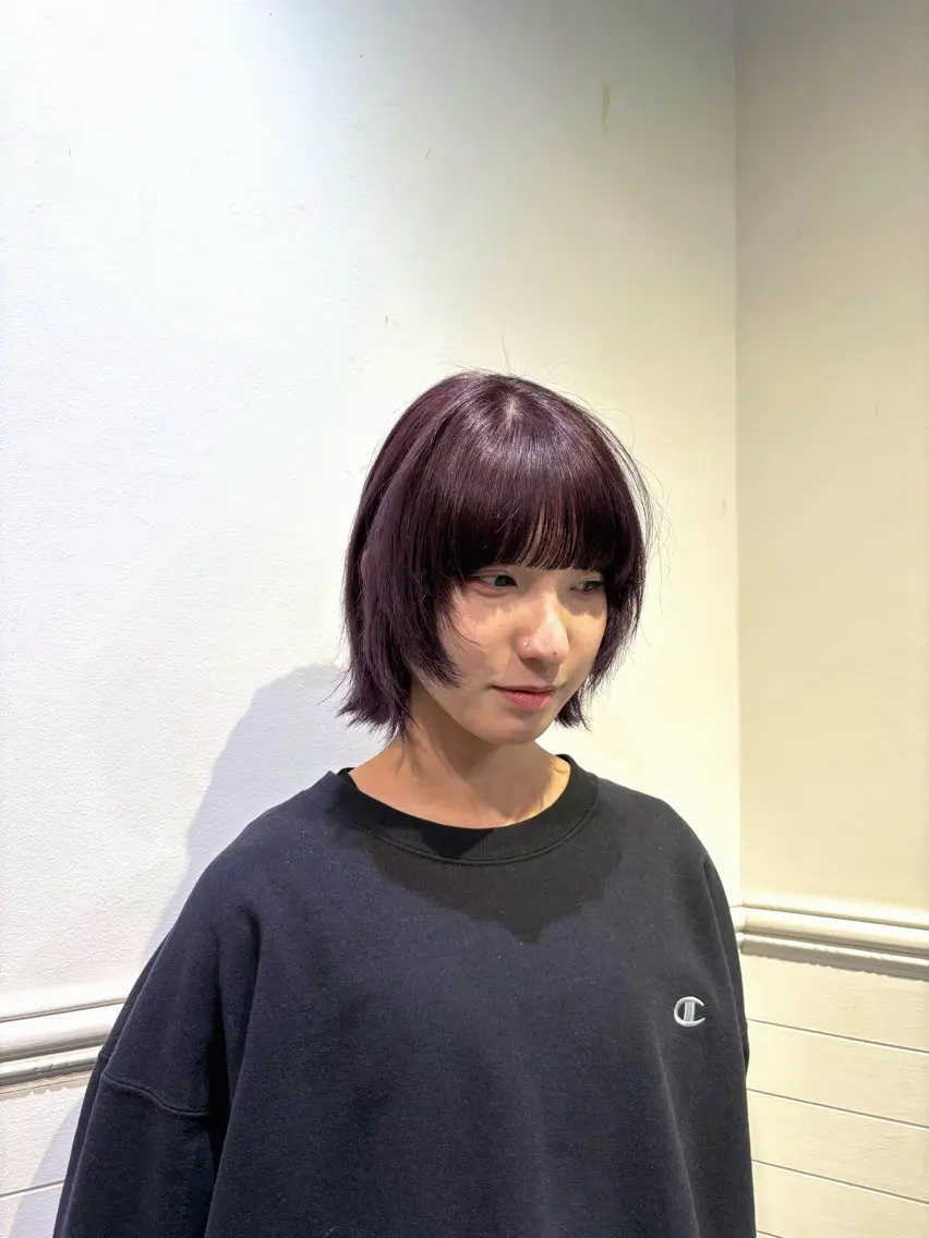 💿one color + 前髪cut 💿の写真
