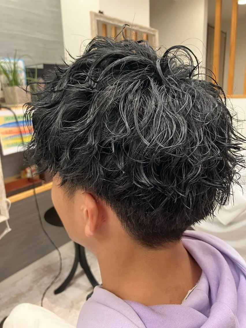パーマ メンズ カット パーマ メンズ特化/パーマ/ フェードWATARUのヘアスタイル