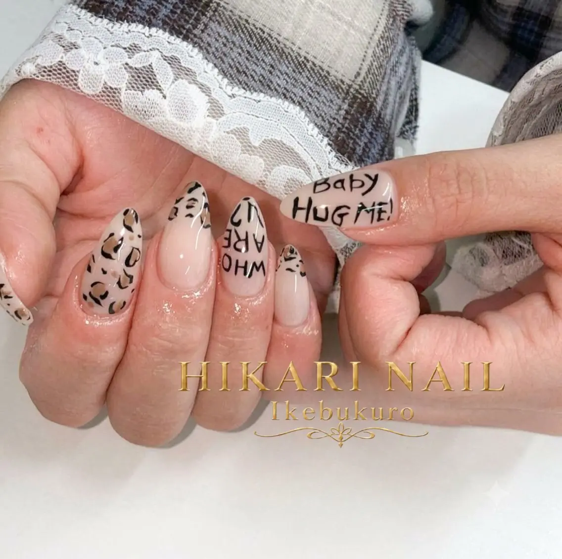 ネイル チークネイル 長さ出し フレンチネイル ガーリー ハロウィン ハンドネイル HikariNail Ikebukuroのネイルデザイン