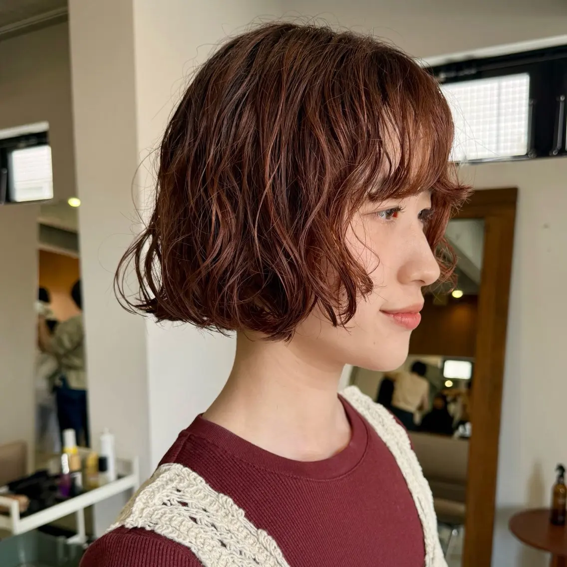 ミディアム パーマ カット パーマ ショート/ボブ kyokaのヘアスタイル
