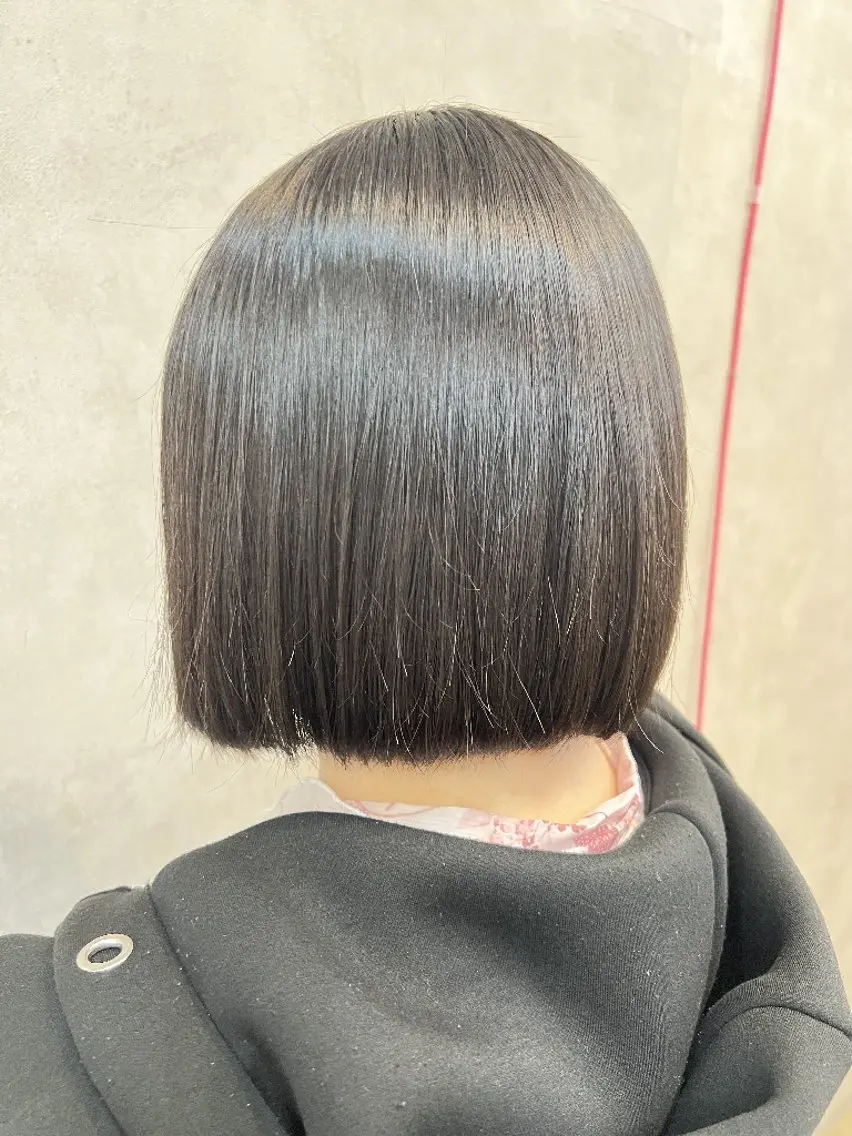 ミディアム 縮毛矯正 縮毛矯正 Jr.stylist ひろのヘアスタイル