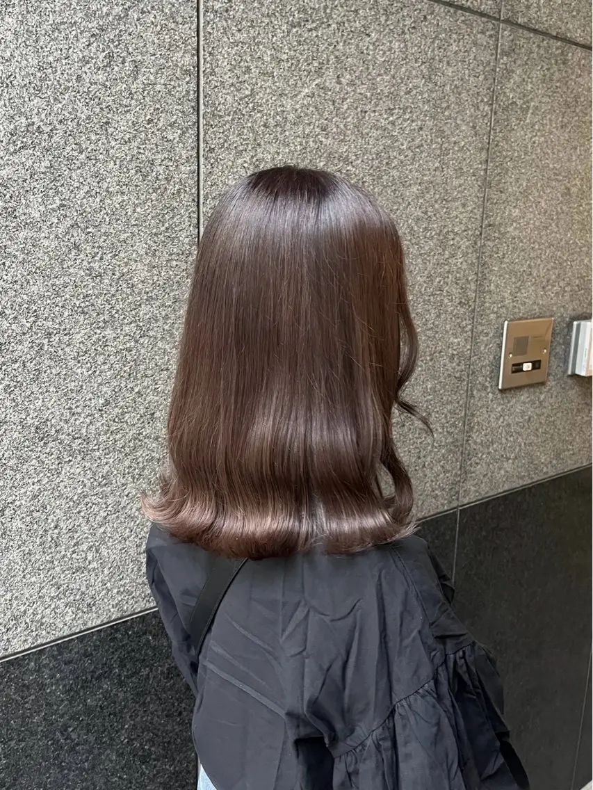 ミディアム ヘアカラー 長沢 結菜🎀のヘアスタイル