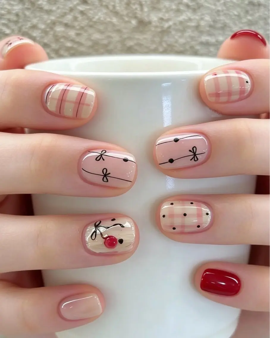 ネイル オーロラネイル チークネイル 成人式 長さ出し ジェルネイル ハンドネイル YUYI.nail salonのネイルデザイン