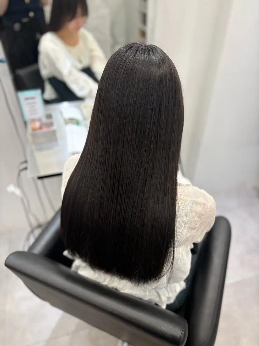 ロング 縮毛矯正 Core Haruのヘアスタイル