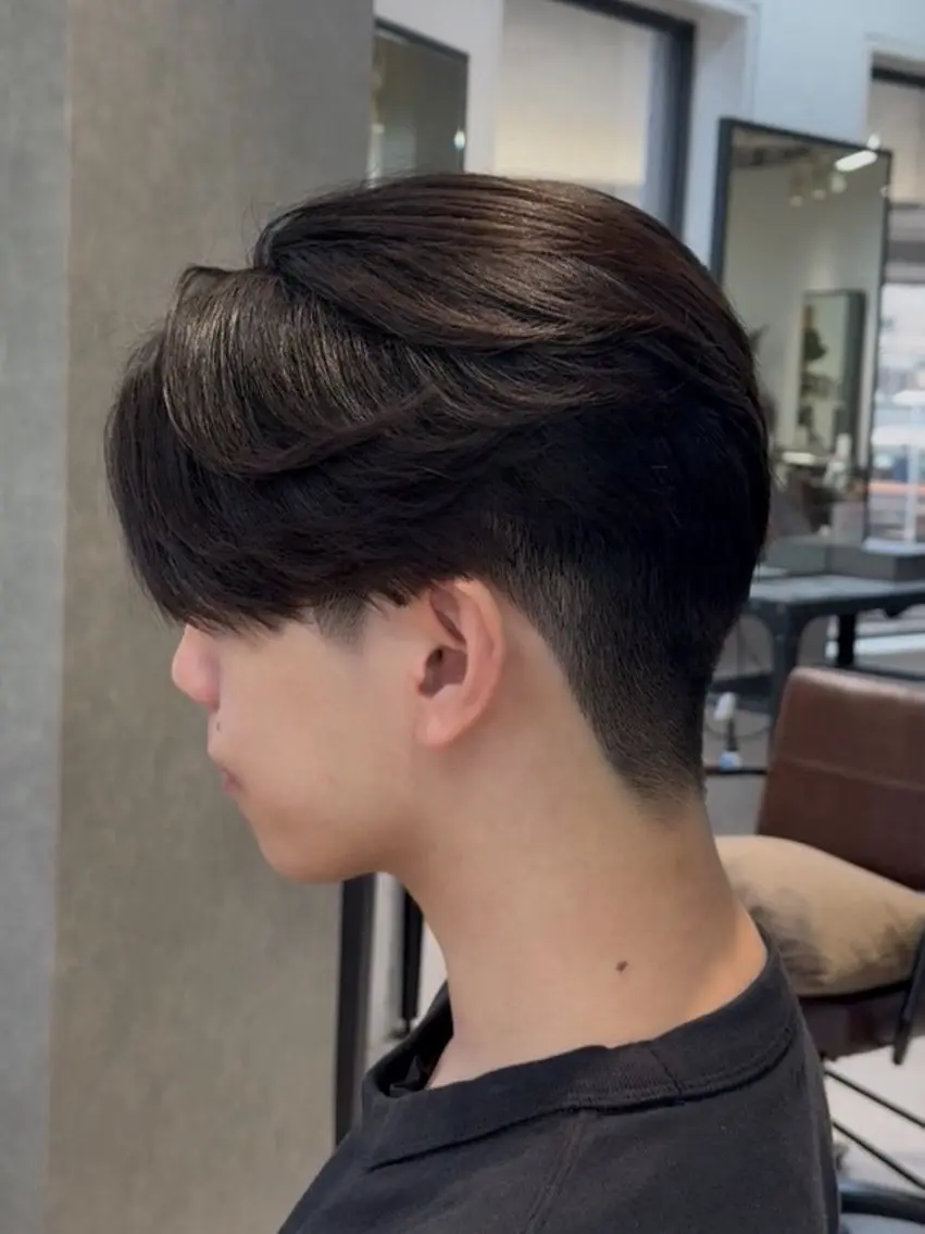 メンズ カット Sen メンズ毛流れ 梅田 茶屋町のヘアスタイル
