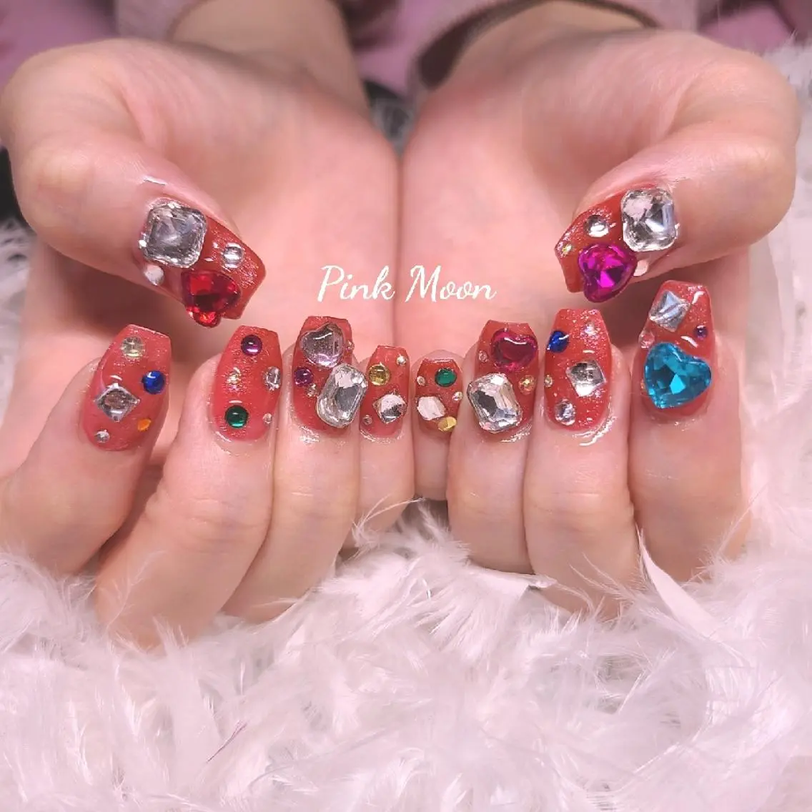 ネイル ハンドネイル PinkMoon Nozomiのネイルデザイン