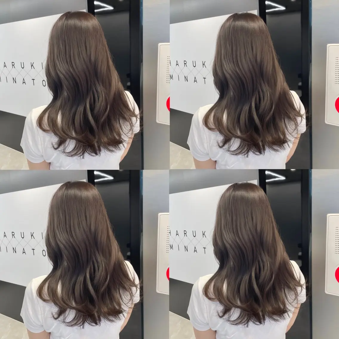 ロング カラー ヘアアレンジ ブリーチ 透明感カラー グレージュ オリーブグレージュ オリーブグレー 新宿/顔周りカット/ レイヤー/がっきーのヘアスタイル