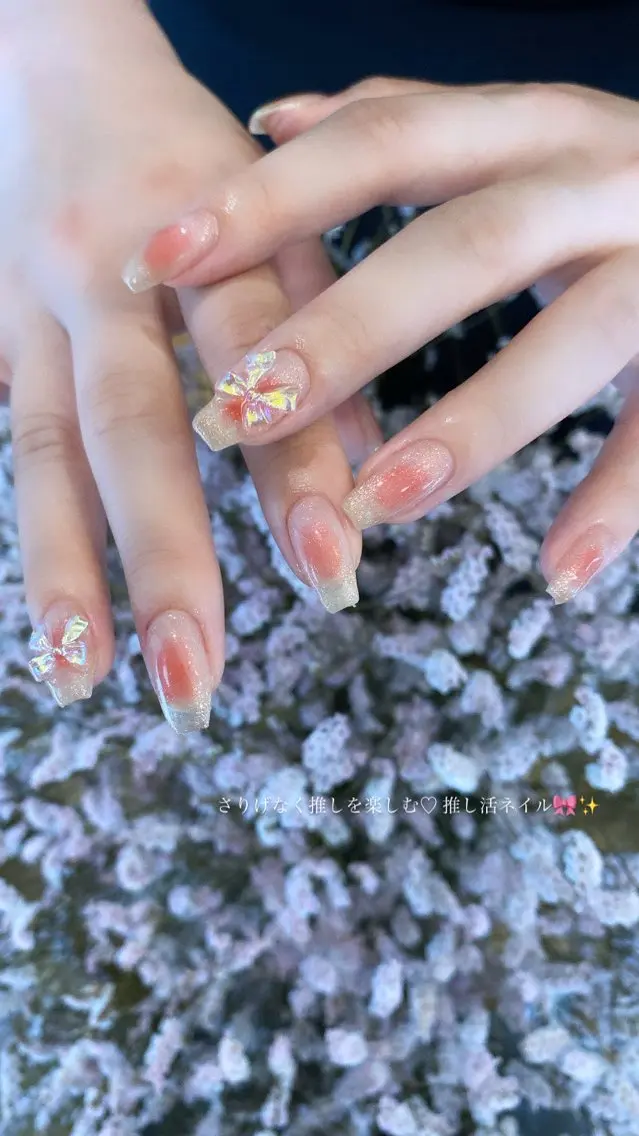 ネイル ハンドネイル crystal ⭐︎ colorのネイルデザイン