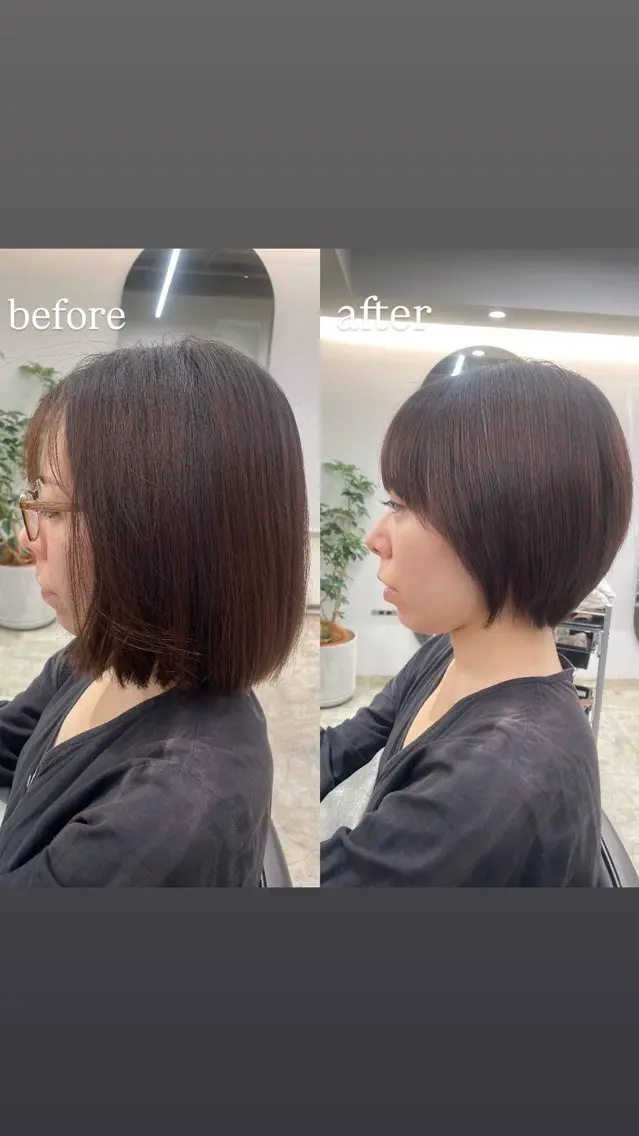 ショート 🤍ショートボブ 🤍NANAMI🤍のヘアスタイル