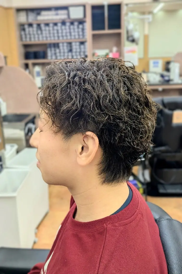 ショート パーマ 理容プラージュ燕三条 福井のヘアスタイル