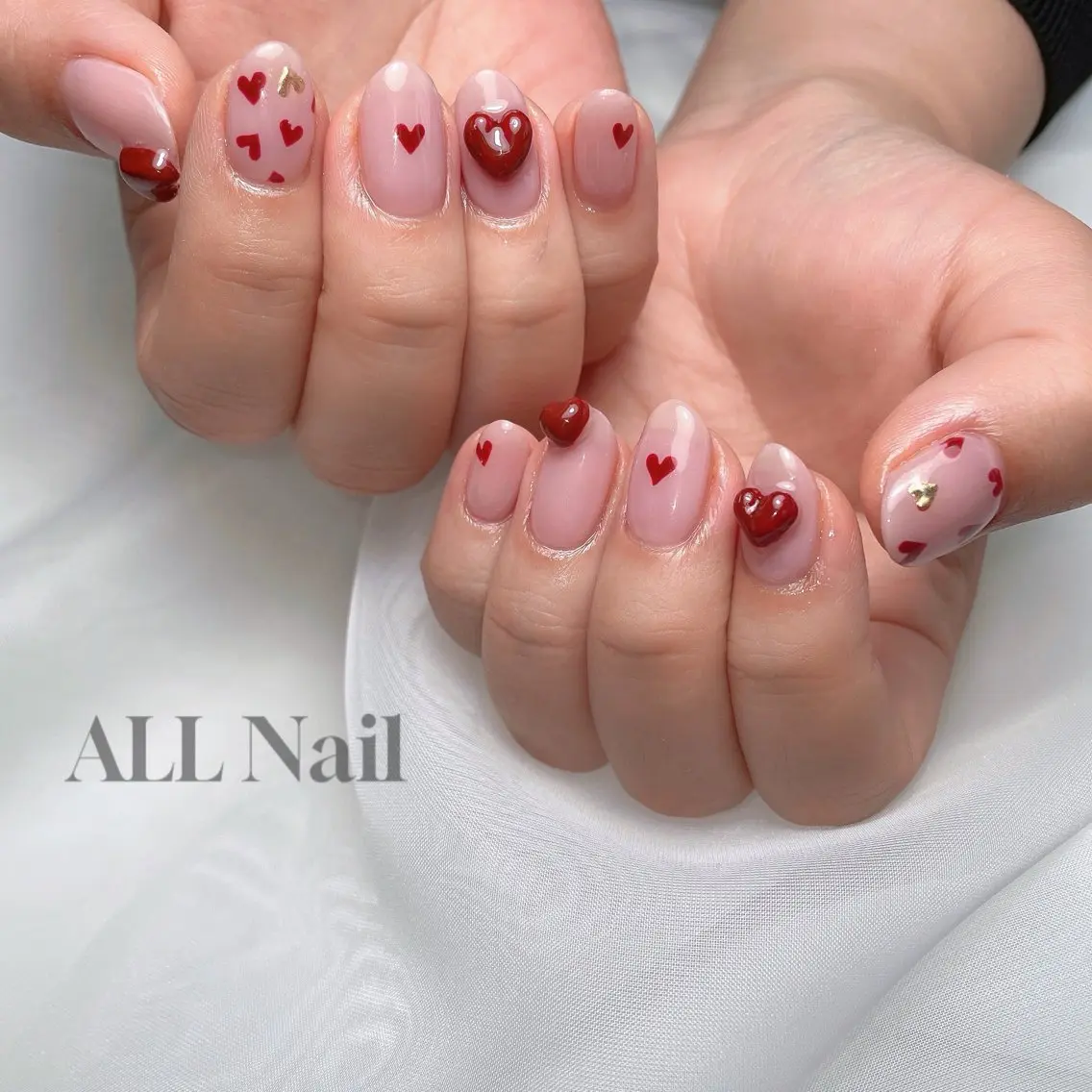 ネイル ハート ぷっくりネイル ALL Nail &whiteningのその他イメージ