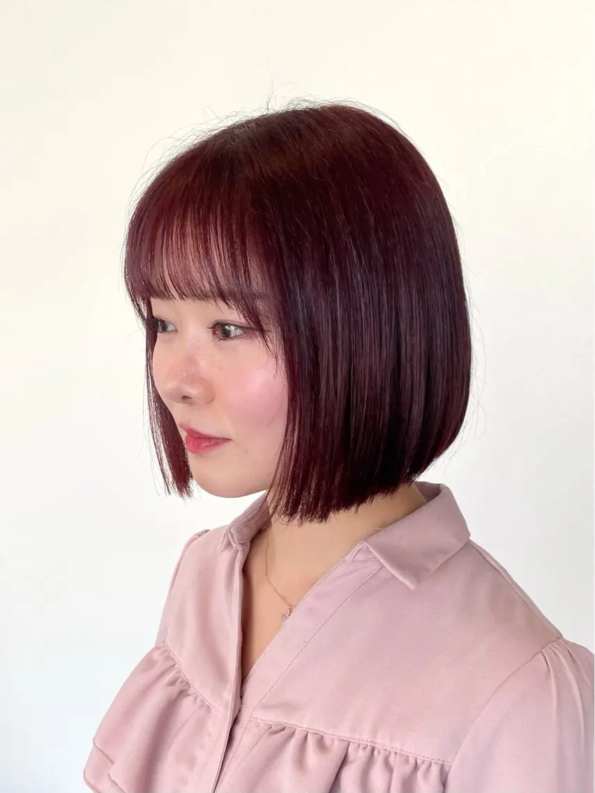 ショート ボブ カット ヘアカラー トリートメント kitin  吉祥寺 山岸花のヘアスタイル