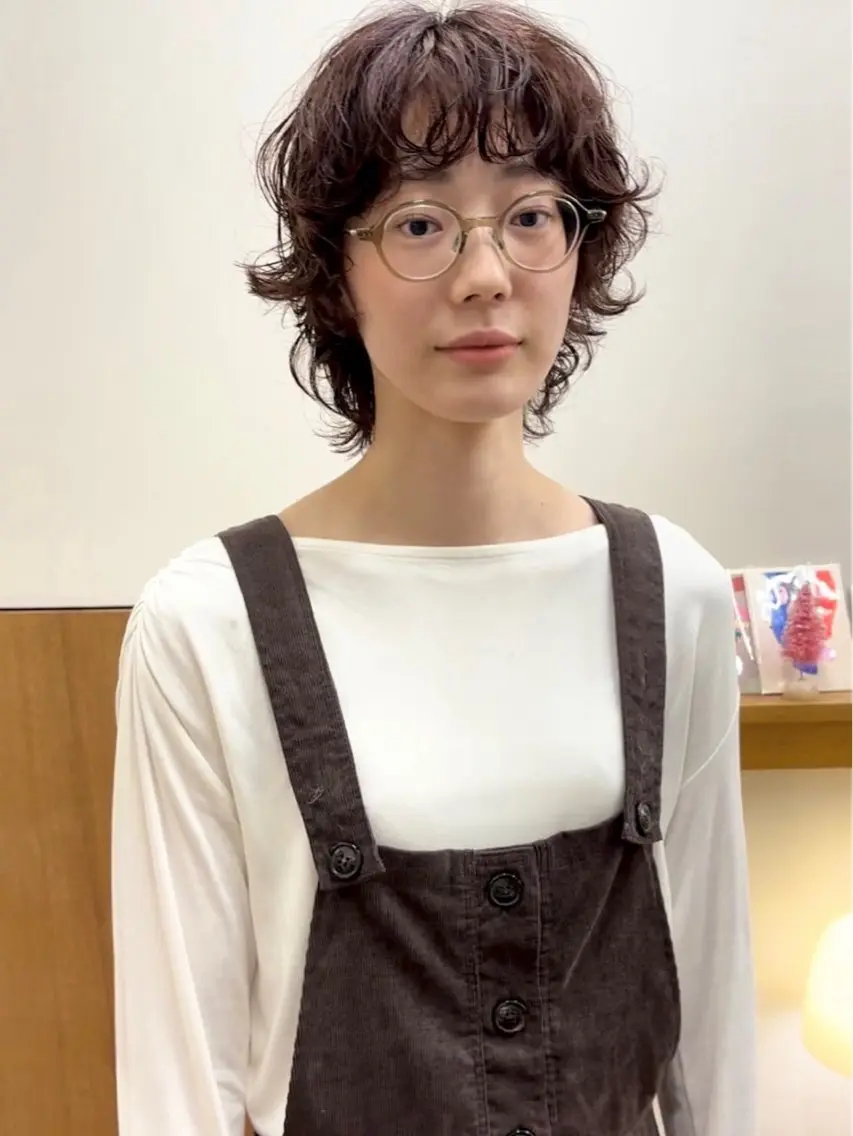 ショート カラー ウルフカット カット ヘアカラー トリートメント 美空🐇 レイヤー / 透明感カラー🩰のヘアスタイル