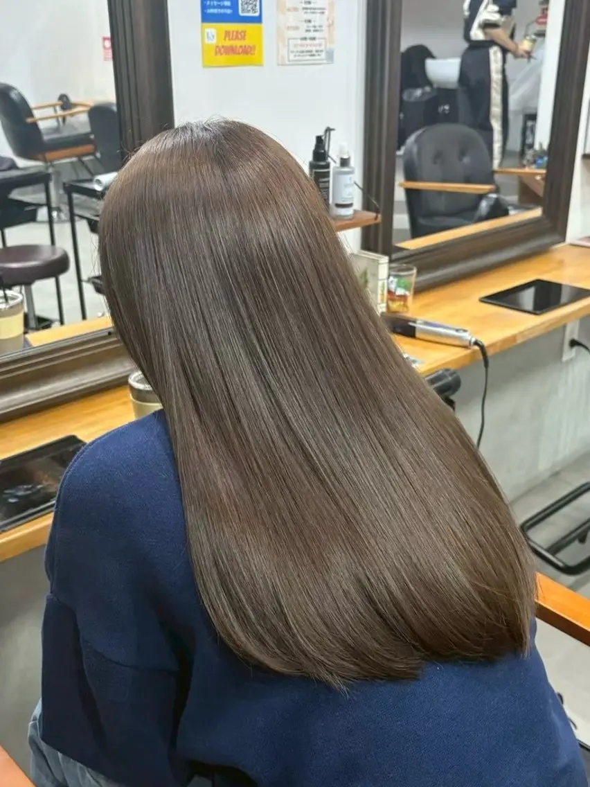 ロング カラー ヘアカラー トリートメント 🌺海外風・中明度 透明感yui🌺のヘアスタイル