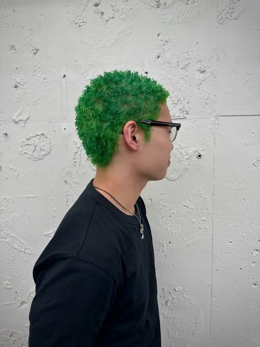 ショート カラー パーマ メンズ メンズパーマ カット ヘアカラー パーマ 💈メンズ特化💈 TASUKUのヘアスタイル