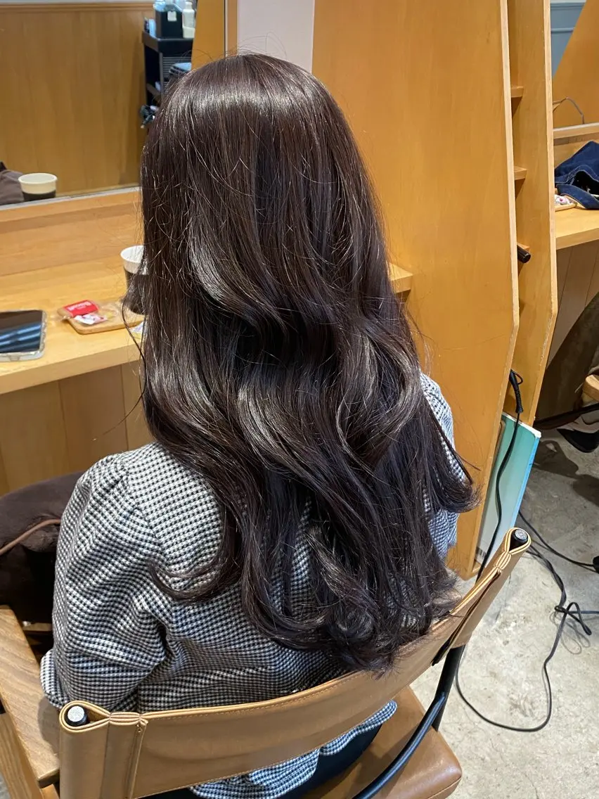 セミロング カット ヘアカラー トリートメント GINZARay2 風本朱里🐥のヘアスタイル