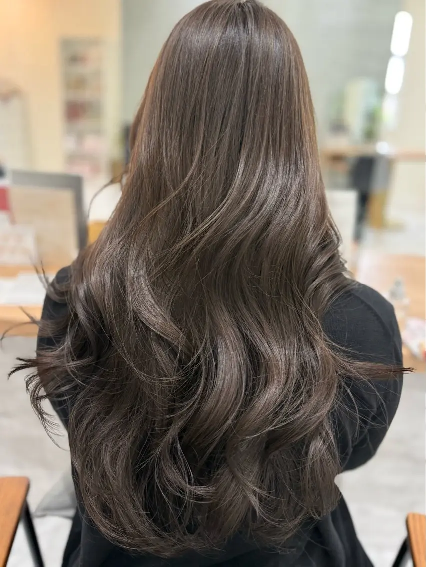 ロング カット ヘアカラー 透け感color/ SUのヘアスタイル