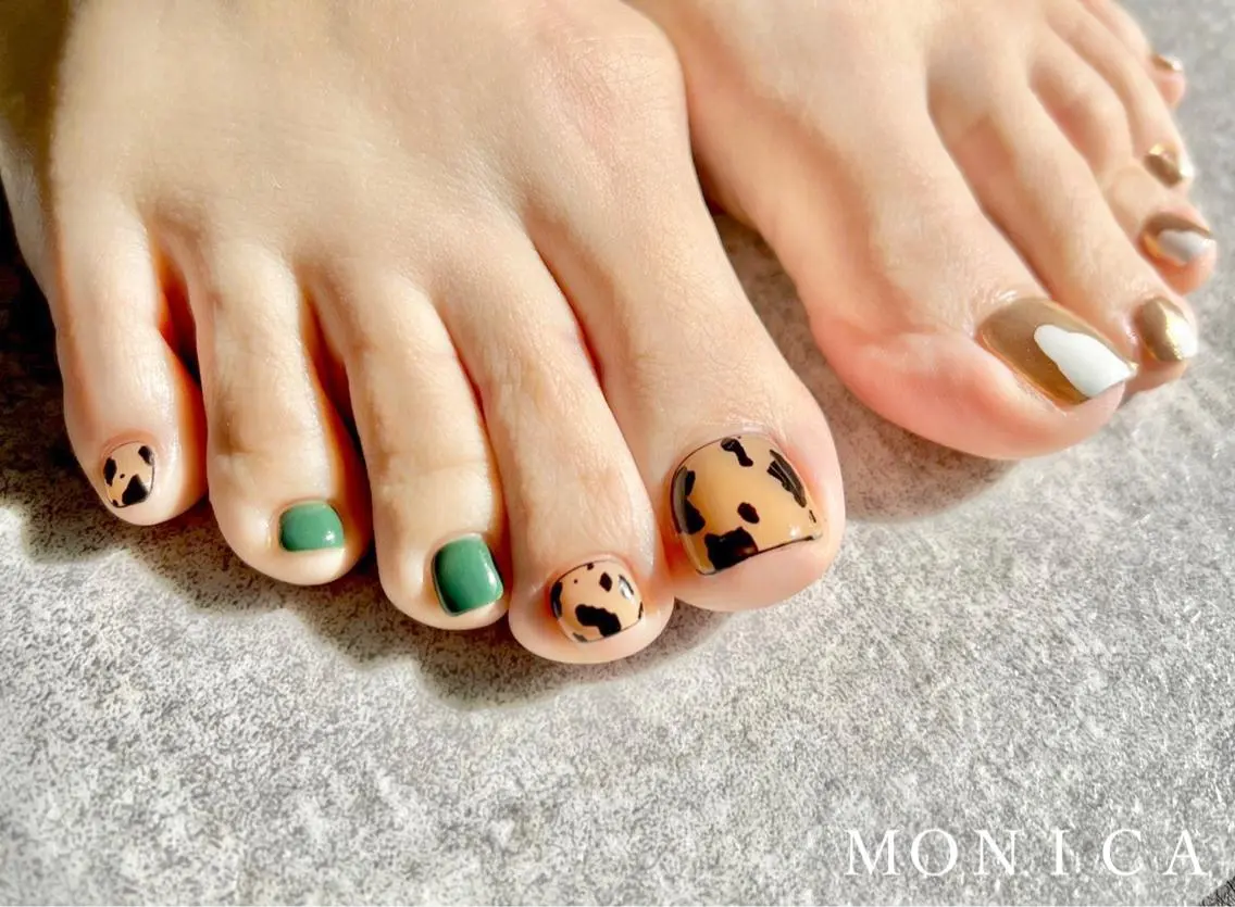 ミニモ限定価格🌸【FOOT】10本アートし放題♡お持込デザインお任せ♡付け替えオフ込の写真