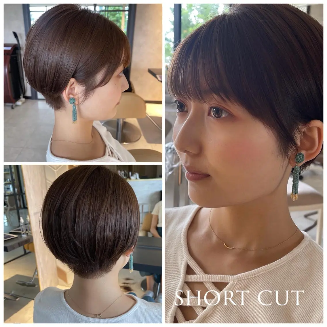 ショート カラー ベージュカラー ショートヘア カット 縮毛矯正 トリートメント 🫧美髪縮毛矯正 🫧SEKIのヘアスタイル