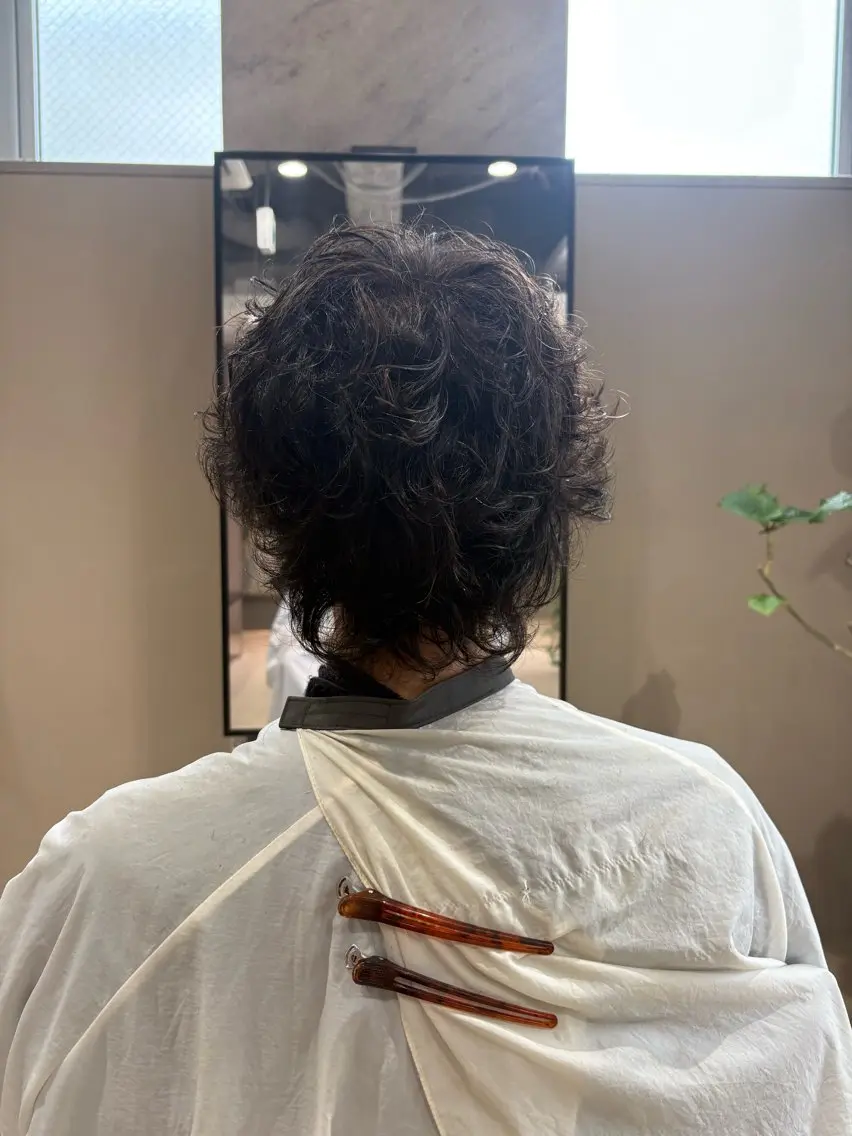 パーマ メンズ メンズパーマ カット パーマ 稲葉 佳のヘアスタイル