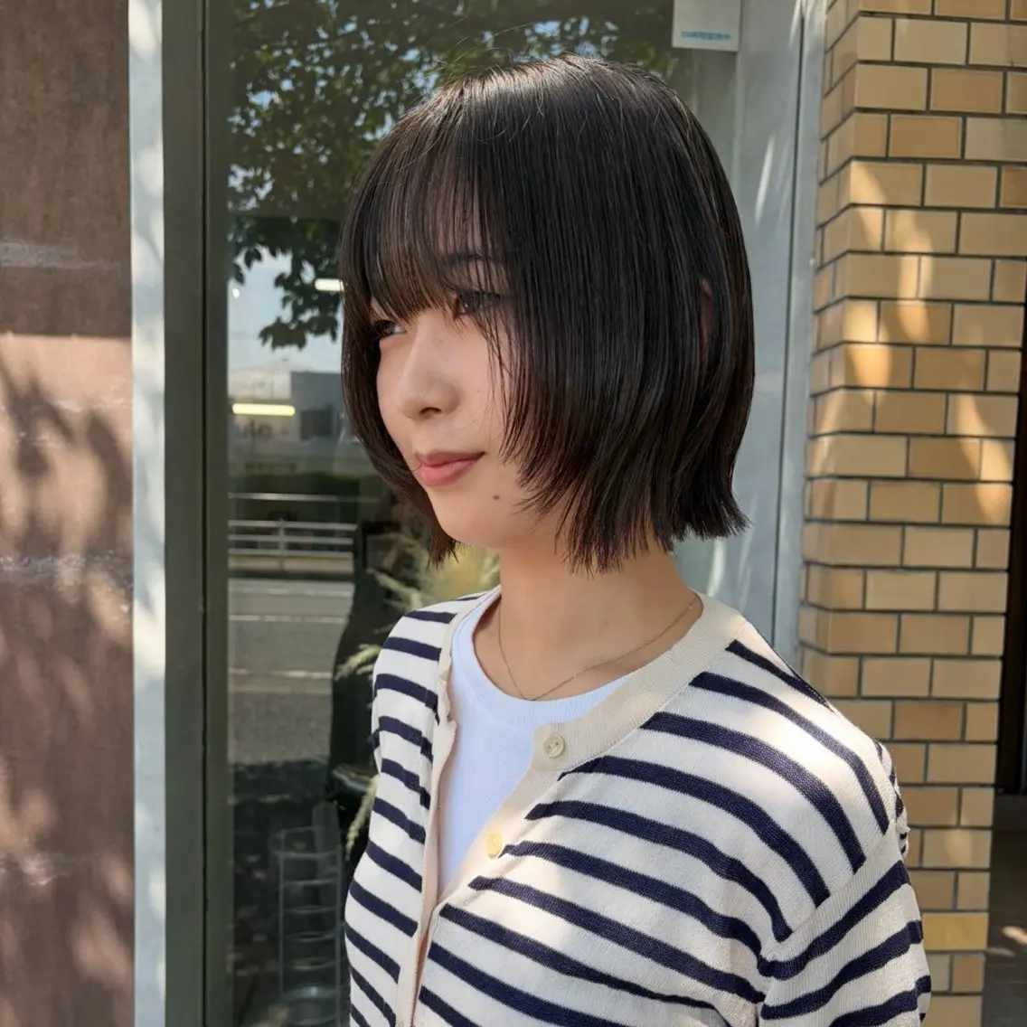 ショート ボブレイヤー ボブ レイヤーカット qpula misuzuのヘアスタイル