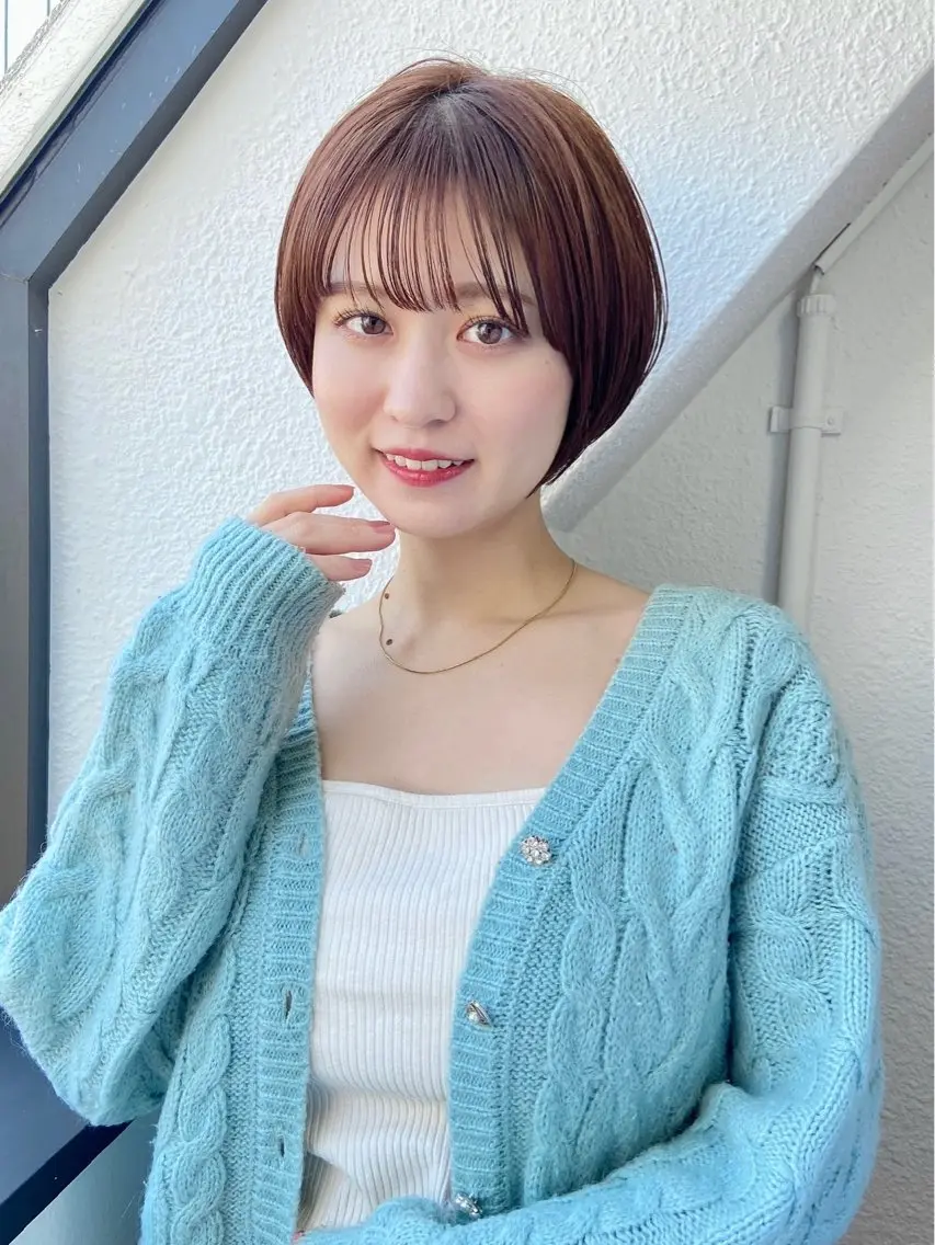 ショート カラー カット ヘアカラー トリートメント 🦋透明感カラー🦋 なつやのヘアスタイル