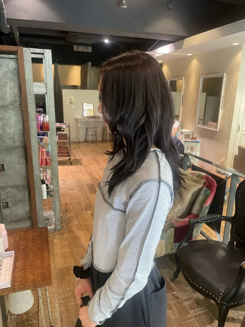 カラー ヘアカラー ナック梅田店 毛利 愛リタッチカラー募集のヘアスタイル