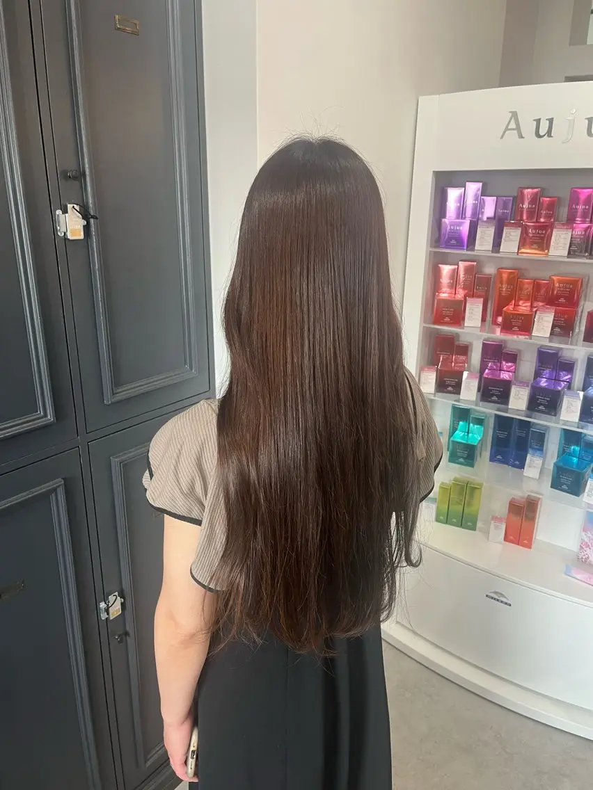 ロング カラー ブラウンカラー 多田 朝光のヘアスタイル