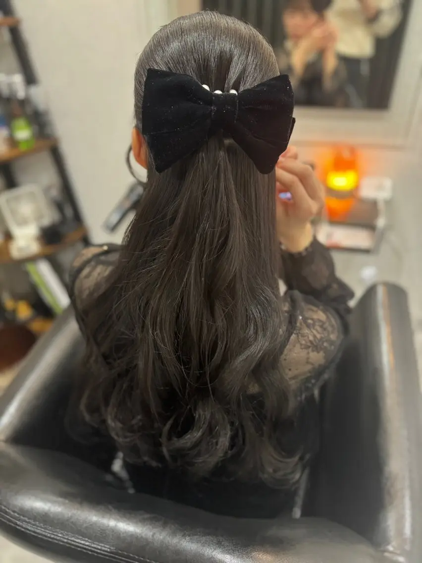 ロング ヘアアレンジ 結婚式・ブライダル ヘアセット 田中 アキオのヘアスタイル