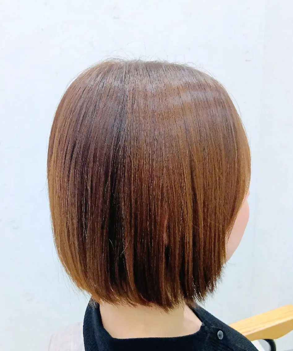 ミディアム カラー ボブ 髪質改善 salon セキグチのヘアスタイル