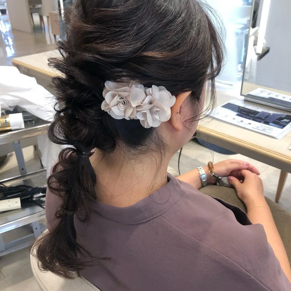 ロング ヘアアレンジ ヘアセット 盛れるレイヤーカット 得意🌹井上美沙のヘアスタイル