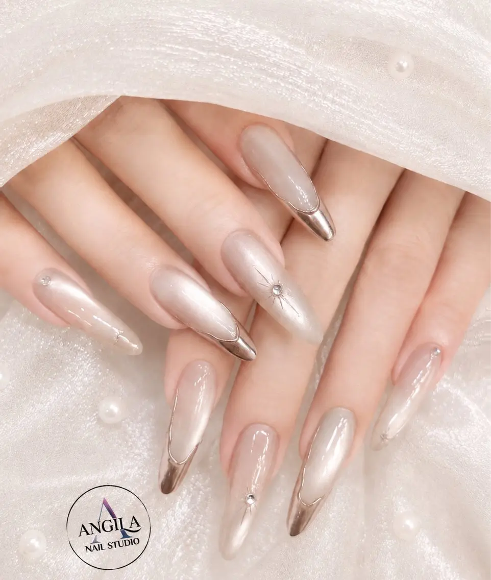 ネイル ANGILA ネイル¨̮S*Y*Kのネイルデザイン