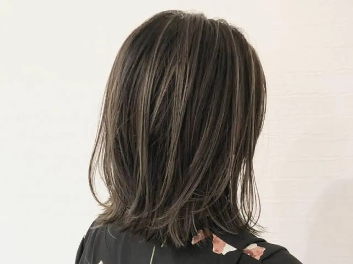 ミディアム ハイライト ✨−5歳大人ショート ヘア✨れいじのヘアスタイル
