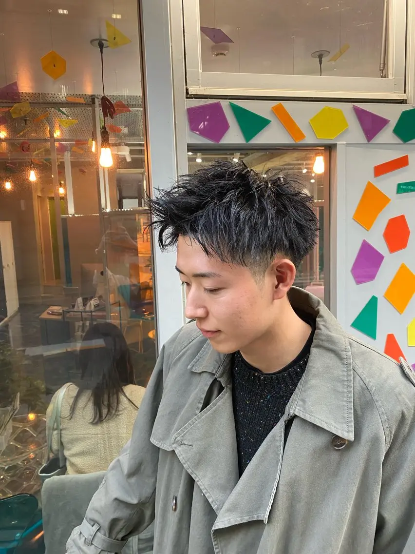ショート パーマ メンズ メンズパーマ メンズツイストパーマ トリートメント ツイストパーマ Riganuts王子 Hayato✂︎のヘアスタイル