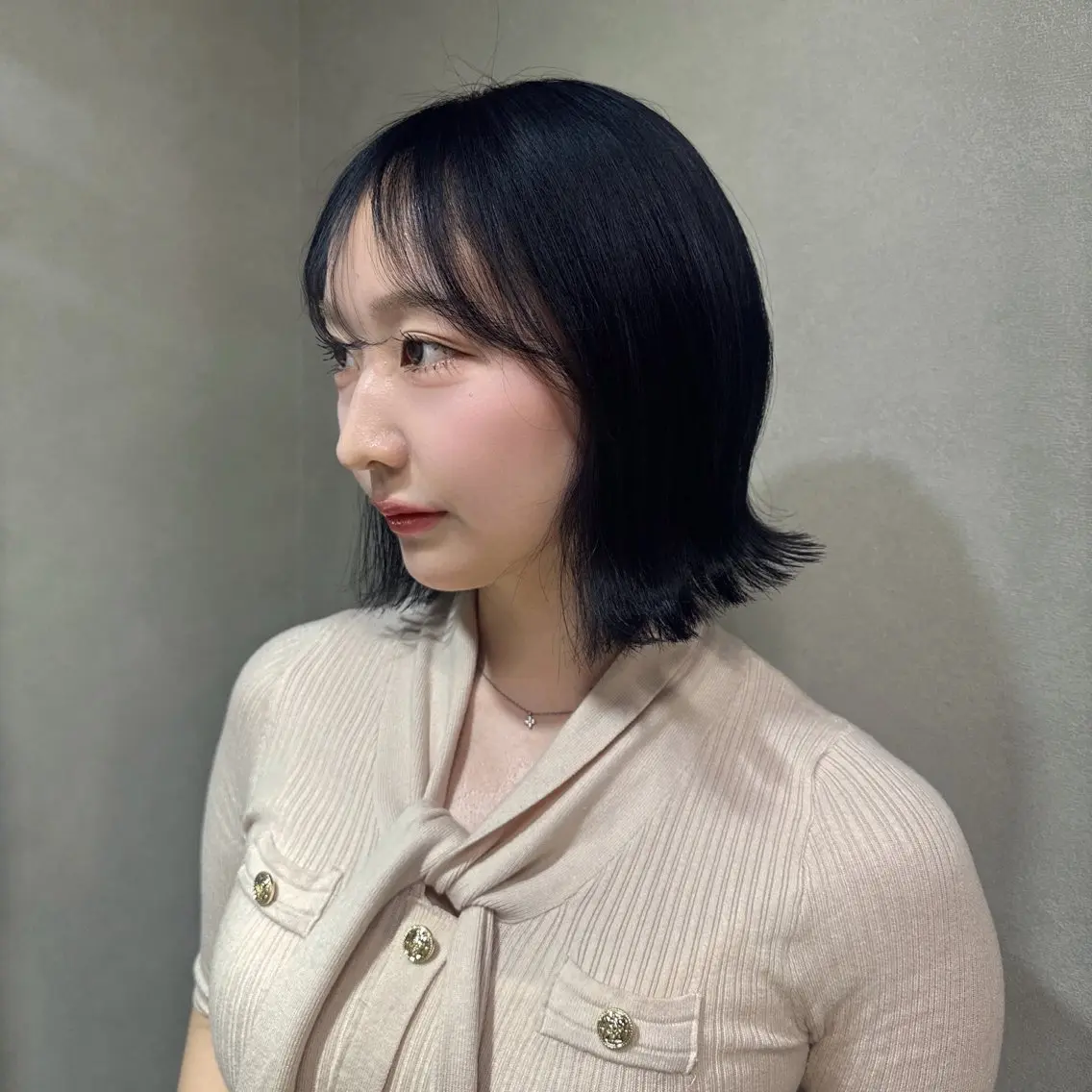 ミディアム カラー カット ヘアカラー Rena/韓国 /ワンホンヘアのヘアスタイル