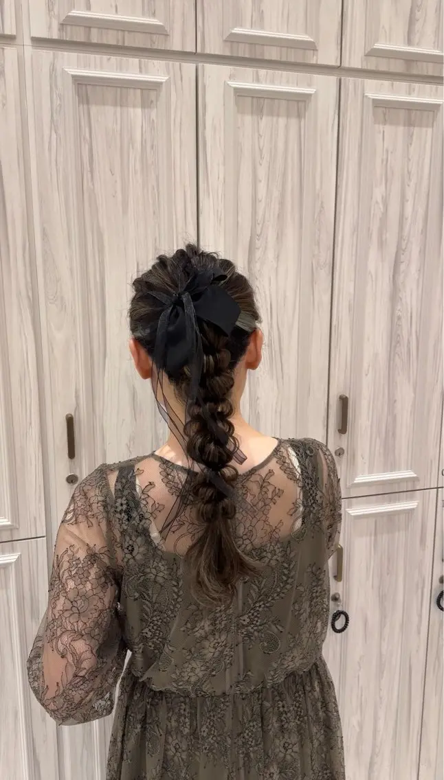 ロング ヘアアレンジ 艶カラー/ヘアセット /momo🎀のヘアスタイル